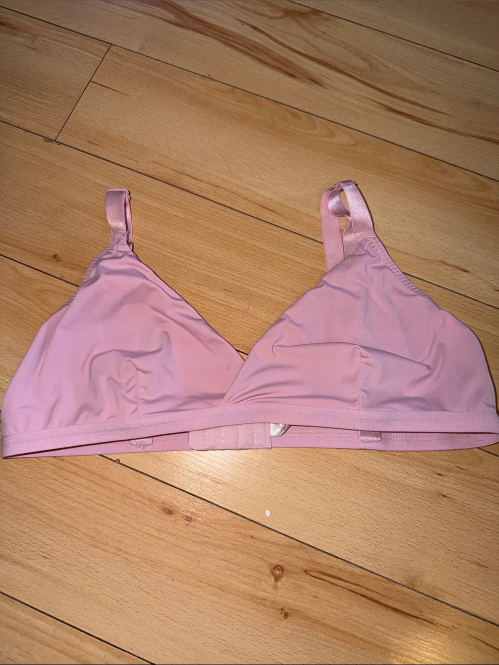 Joe Fresh Light Pink Wireless Triangle Bralette